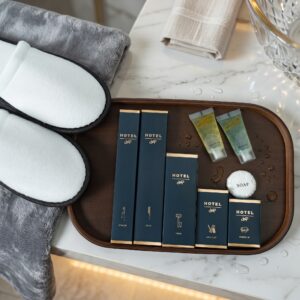 Bulk Luxury Gold Stamping Hotel Amenities Set with Custom Logo – Wholesale Premium Paper Box Toiletries Kit for Luxury Hotels & Airbnb