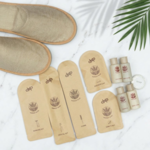 Wholesale Sustainable Kraft Paper Hotel Guest Amenities Supply – Custom Branded Biodegradable Toiletries Bulk Set