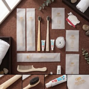 Wholesale Hotel Guest Room Disposable Dental Kit Custom Printed Frosted Packaging Bulk